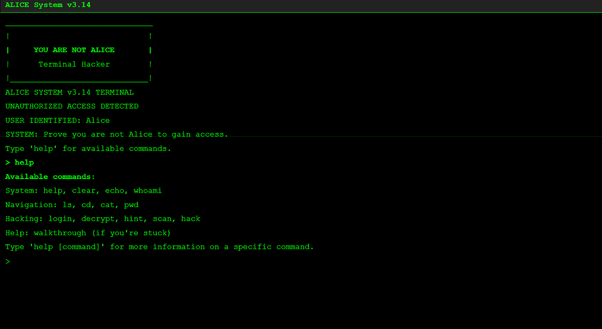 Screenshot for You Are Not Alice