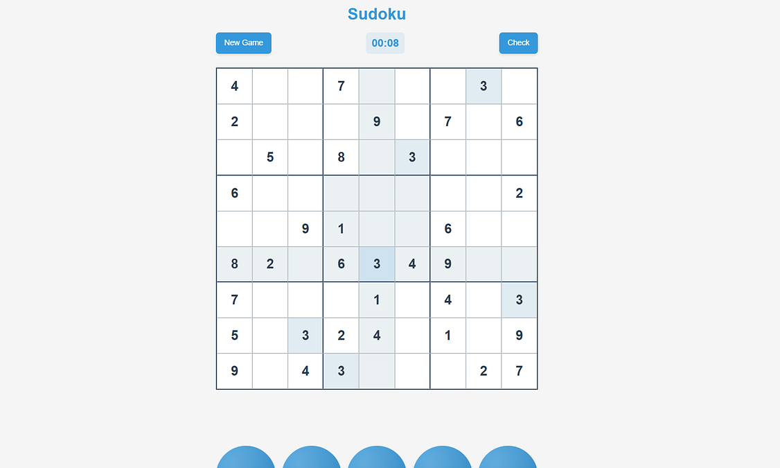 Screenshot for Mobile Sudoku